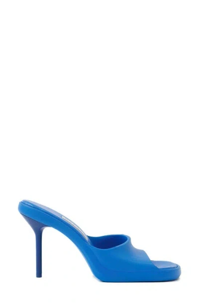 Miista Ida Mule Stiletto Sandal In Blue