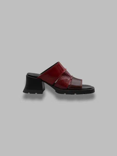 Miista Jadzia Burgundy Red Sandals
