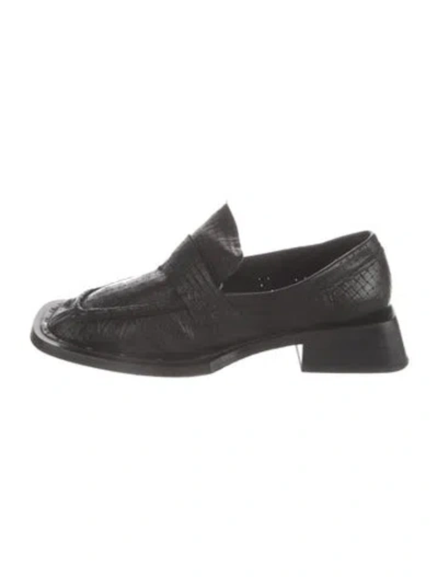 Pre-owned Miista Leather Animal Print Pumps In Black