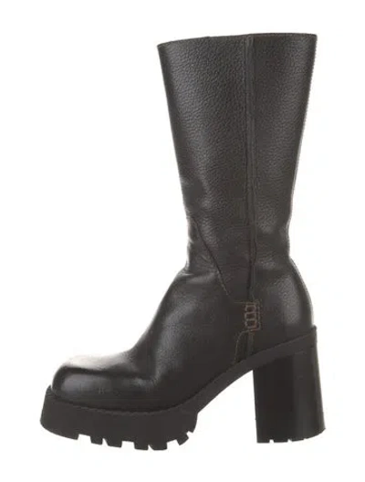 Pre-owned Miista Leather Boots In Black