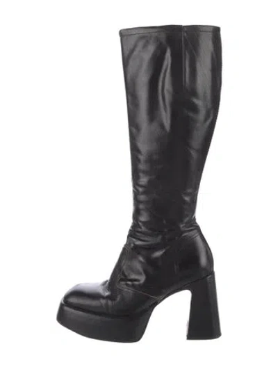 Pre-owned Miista Leather Boots In Black