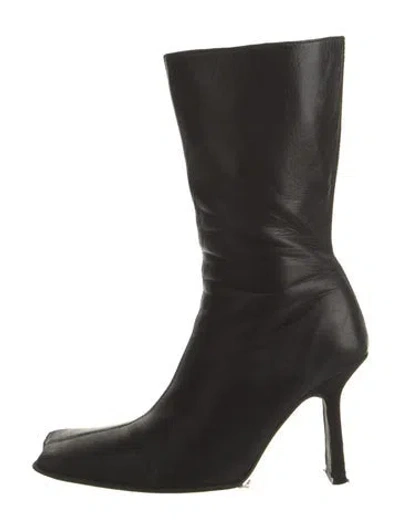 Pre-owned Miista Leather Boots In Black