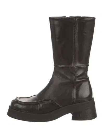 Pre-owned Miista Leather Boots In Black