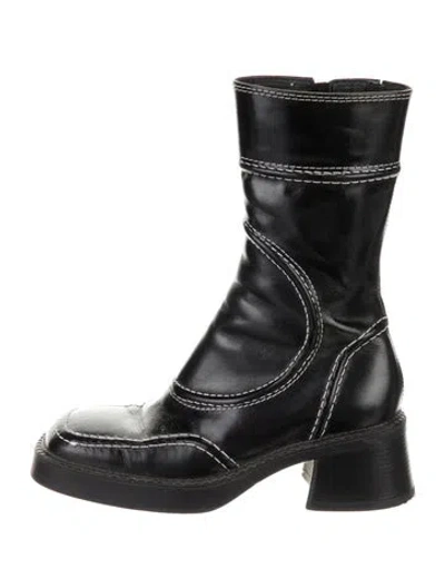 Pre-owned Miista Leather Boots In Black