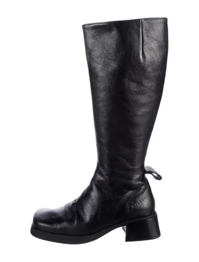 Pre-owned Miista Leather Boots In Black