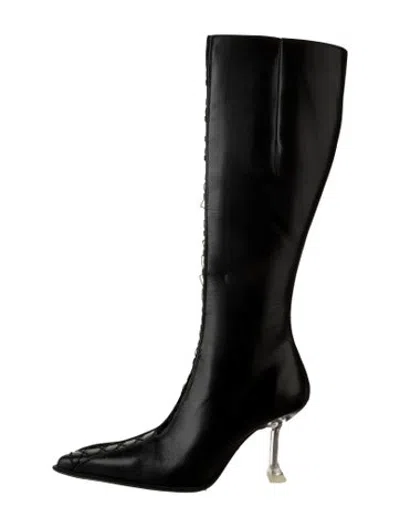 Pre-owned Miista Leather Boots In Black