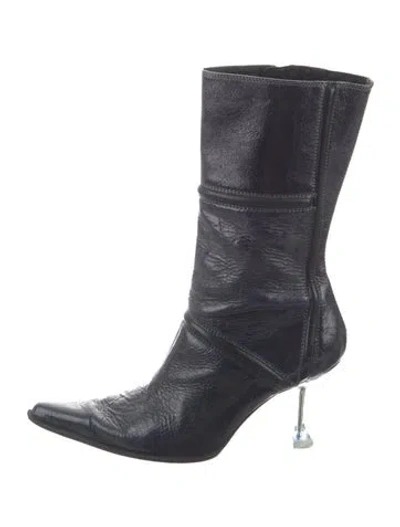 Pre-owned Miista Leather Boots In Blue