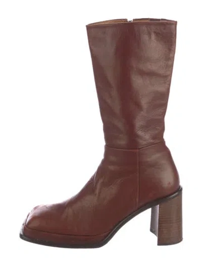 Pre-owned Miista Leather Boots In Brown