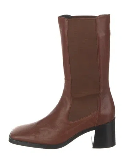 Pre-owned Miista Leather Boots In Brown