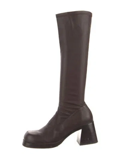 Pre-owned Miista Leather Boots In Brown