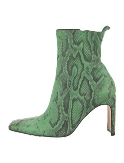 Pre-owned Miista Leather Boots In Green