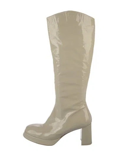 Pre-owned Miista Leather Boots In Neutral