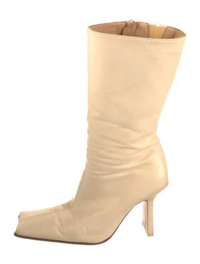 Pre-owned Miista Leather Boots In Neutral