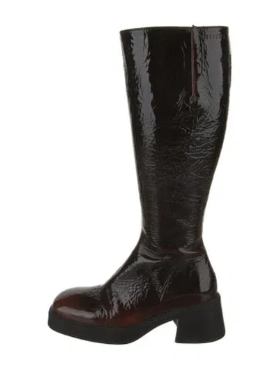 Pre-owned Miista Leather Boots In Purple
