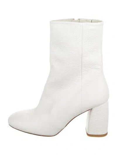 Pre-owned Miista Leather Boots In White