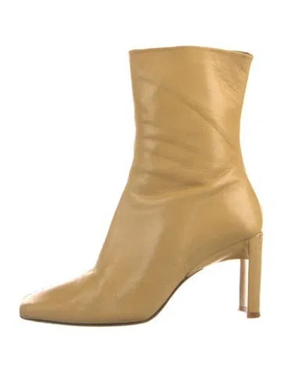 Pre-owned Miista Leather Boots In Yellow