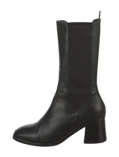 Pre-owned Miista Leather Chelsea Boots In Black