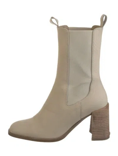 Pre-owned Miista Leather Chelsea Boots In Neutral