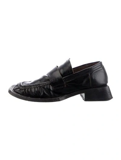 Pre-owned Miista Leather Loafers In Black