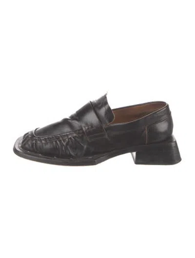 Pre-owned Miista Leather Loafers In Black