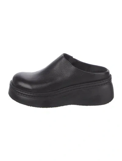 Pre-owned Miista Leather Mules In Black