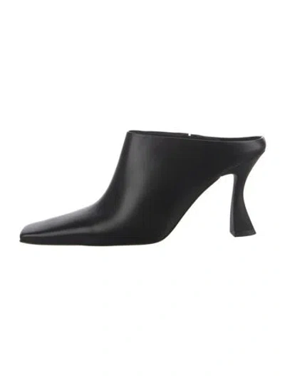 Pre-owned Miista Leather Mules In Black