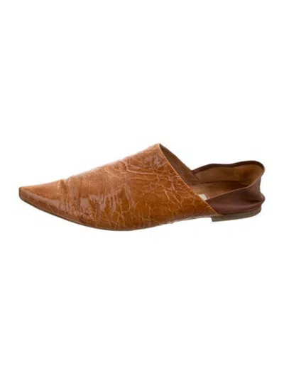 Pre-owned Miista Leather Mules In Brown