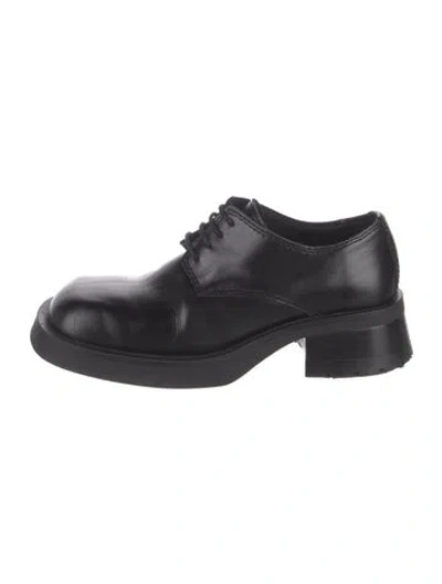 Pre-owned Miista Leather Oxfords In Black