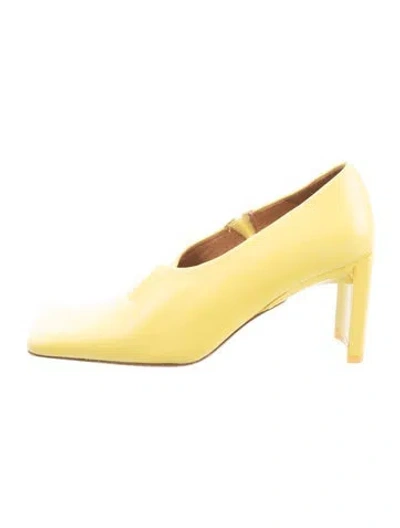 Pre-owned Miista Leather Pumps In Yellow
