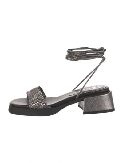 Pre-owned Miista Leather Sandals In Black