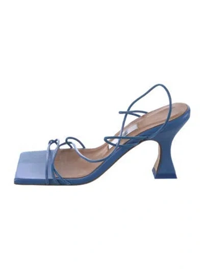 Pre-owned Miista Leather Sandals In Blue