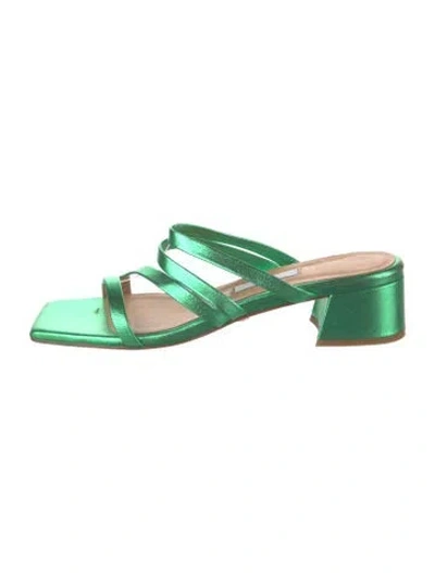Pre-owned Miista Leather Sandals In Green