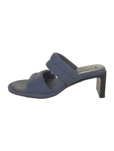 Pre-owned Miista Leather Slides In Blue