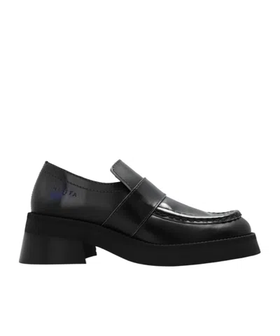 Miista Logo Loafers In Black