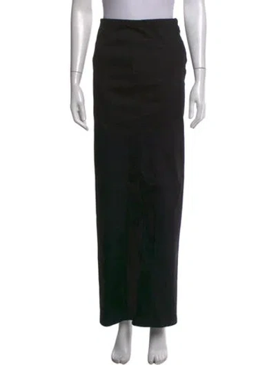 Pre-owned Miista Long Skirt In Black