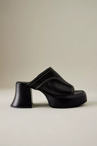 Miista Lota Platform Mule Sandals In Black