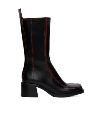 Miista Mariela Side-zip Short Boots In Black