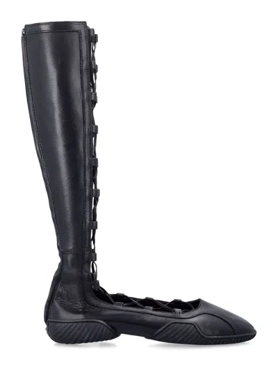 Miista Mathilda Gladiator Ballerinas In Black