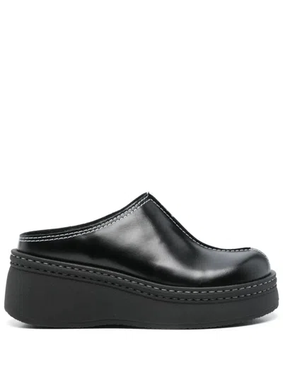 Miista Mego Mules In Nero