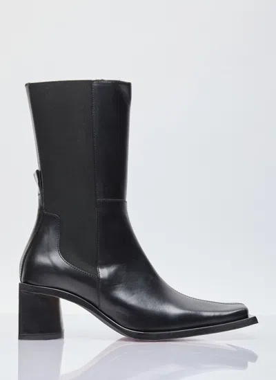 Miista Minnie Leather Boots In Black