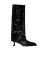 Miista Morgan Fold Over High Boots In Black