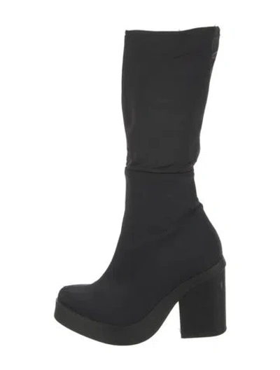 Pre-owned Miista Neoprene Sock Boots In Black