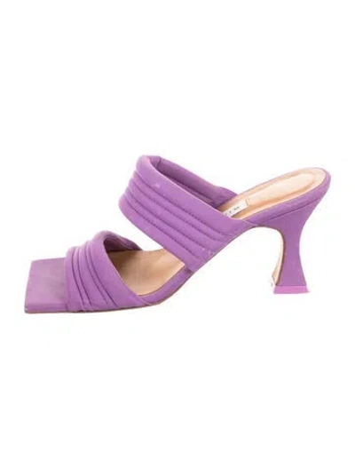 Pre-owned Miista Nylon Slides In Purple