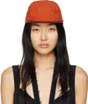 Miista Orange Bignal Cap In Burn Orange