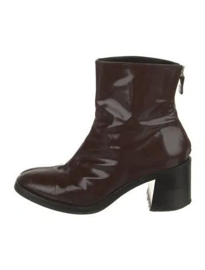 Pre-owned Miista Patent Leather Boots In Brown