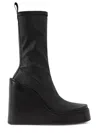 Miista Platform Wedge Boots In Black