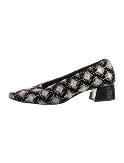 Pre-owned Miista Printed Ballet Flats In Blue