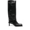 Miista Square-headed Boots In Black