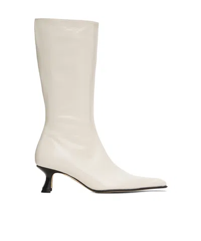 Miista Rilla Mid-calf Boots In White