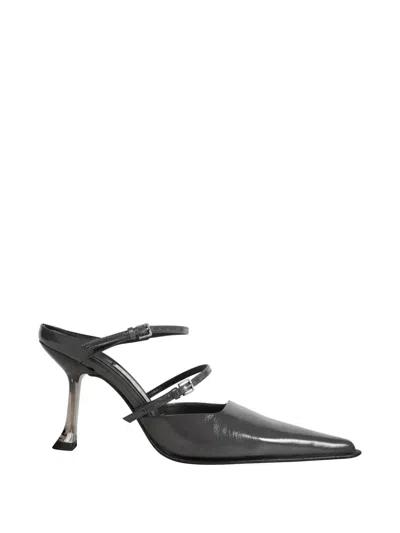 Miista Shari Leather Mules In Black
